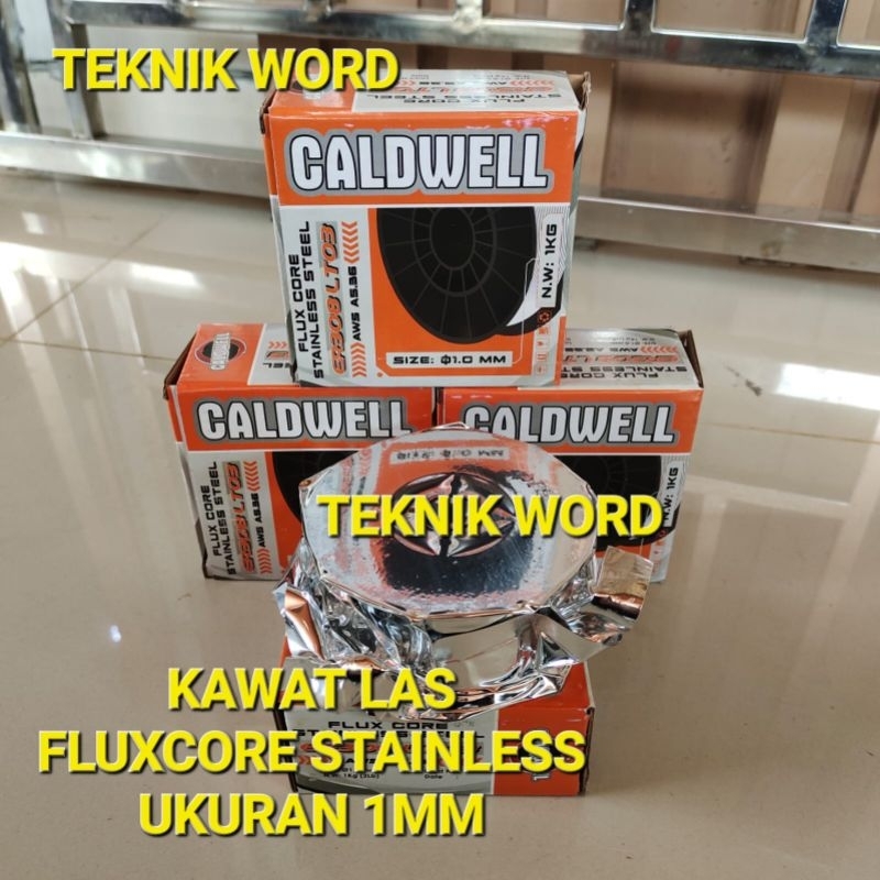 KAWAT LAS FLUX CORE STAINLESS 1MM CALDWELL / KAWAT LAS FLUXCORE 1MM STAINLESS CALDWELL