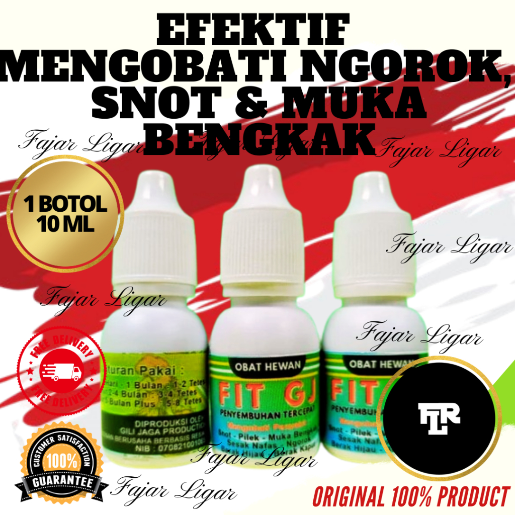 OBAT AYAM FIT GJ ISI 10 ML SNOT MUKA BENGKAK
