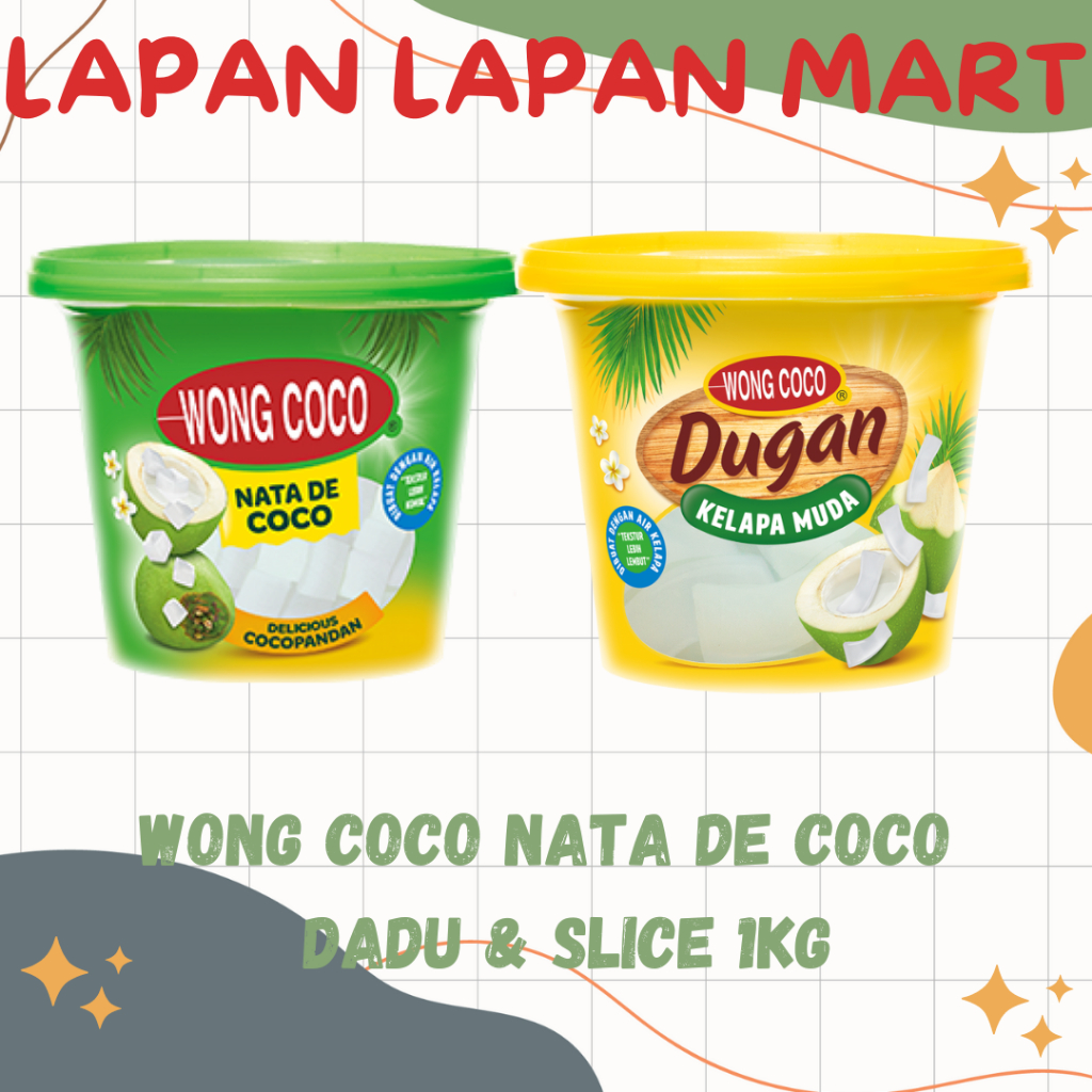 

Wong Coco Nata De Coco Dadu & Slice 1kg