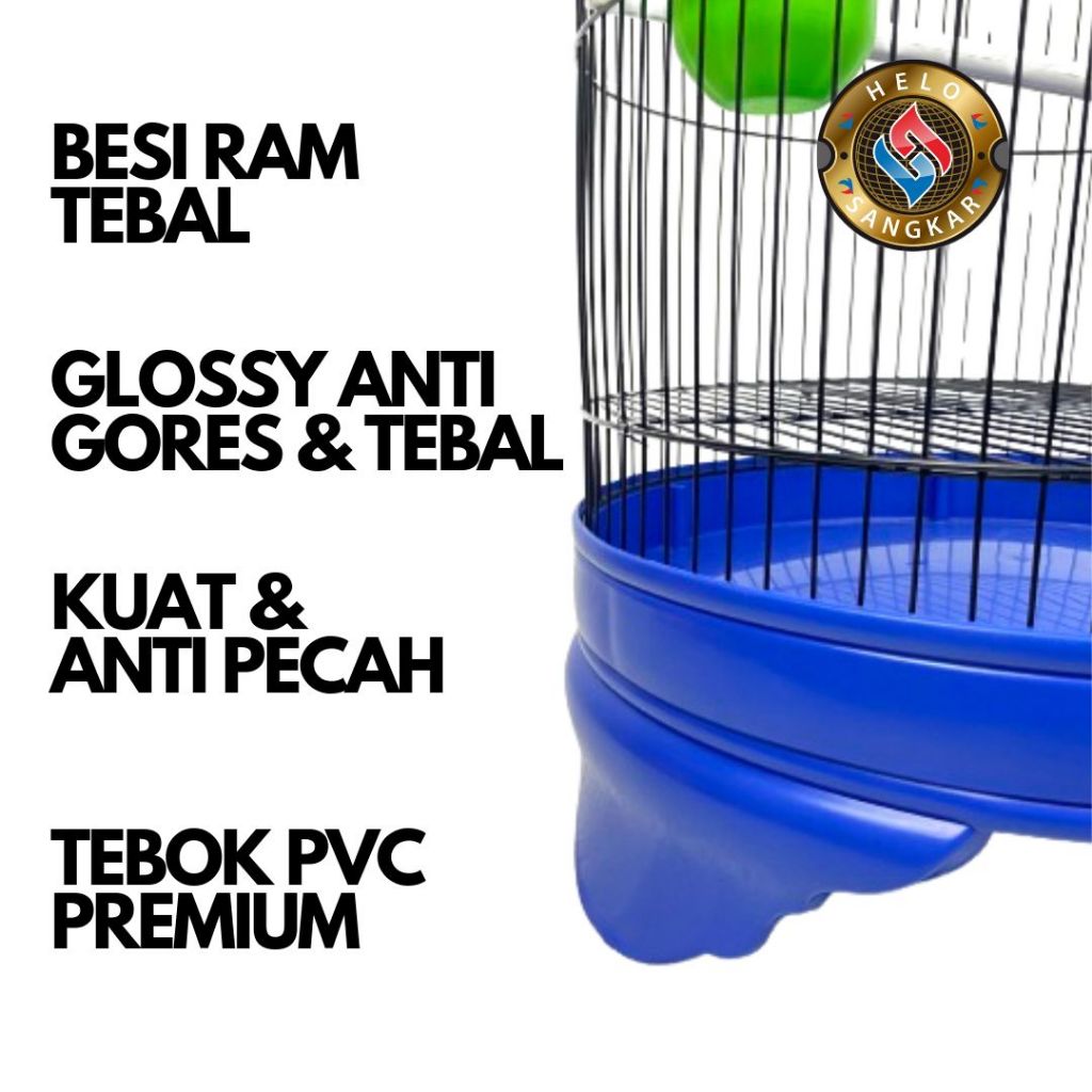 SET SANGKAR LOVEBIRD PVC OVAL / KAPSUL BESI IMPORT KANDANG LOVEBIRD SANGKAR BURUNG LOVE BIRD PARKIT