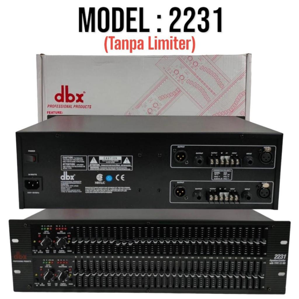 Equalizer DBX 2231 Tanpa Limiter