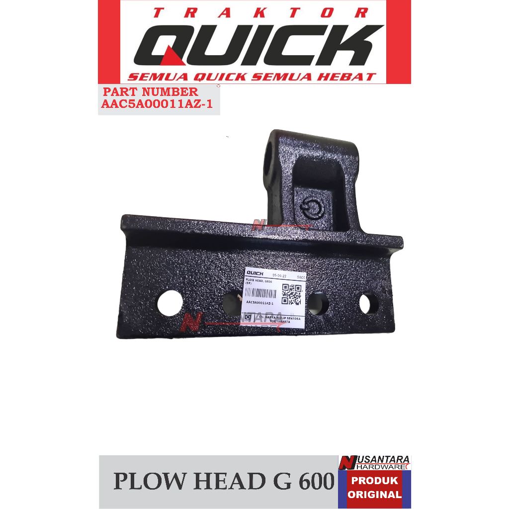 plow head traktor quick g 600,kepala bajak,kepala singkal,kepala luku,spare part traktor sawah quick