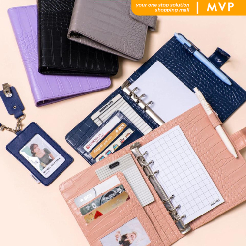 

MVP Binder Polos Eksklusif Croco A6 6(Ring) Agenda A6 Croco 6 Ring Binder Organizer Berkualitas