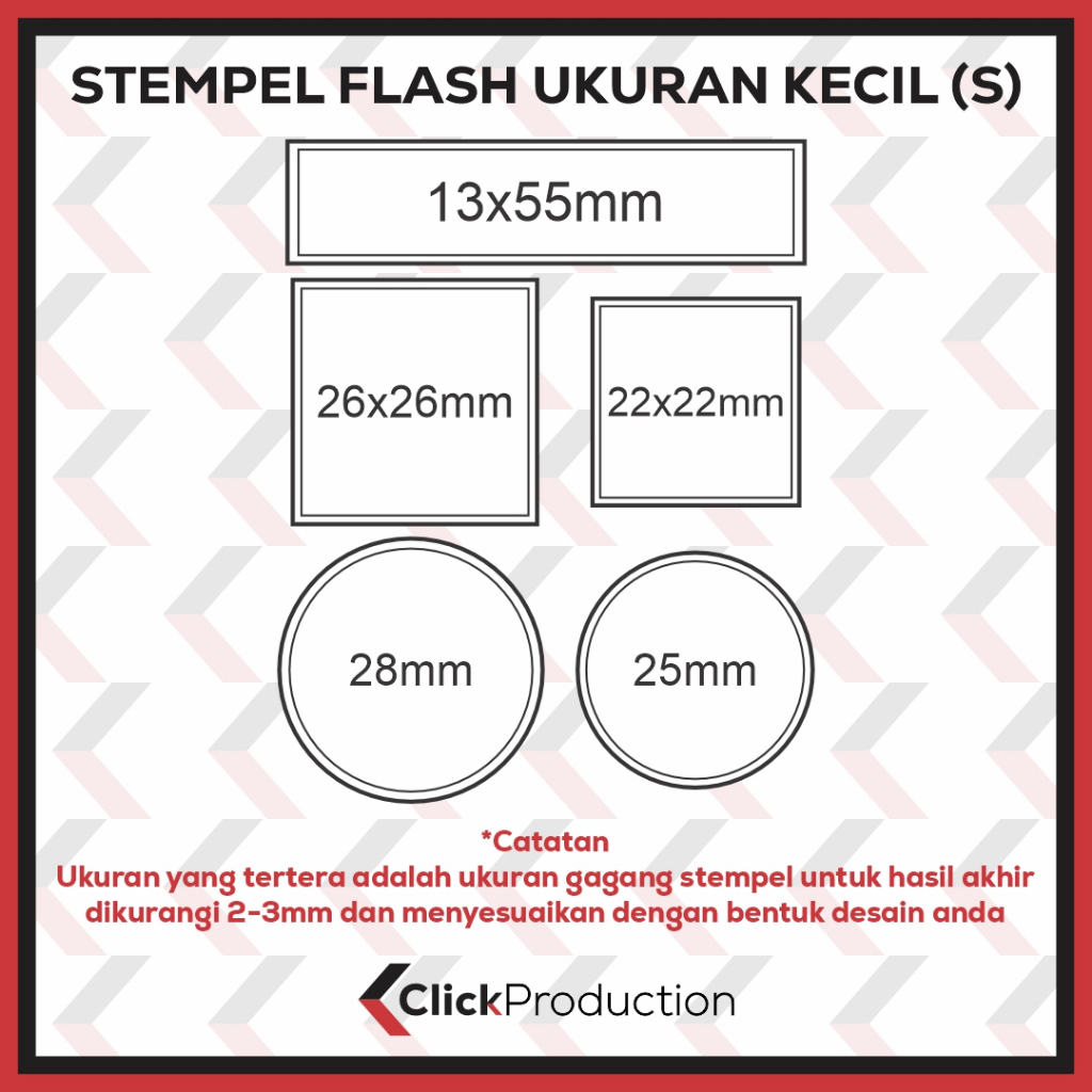 

HJK STEMPEL FLASH / STEMPEL OTOMATIS UKURAN S