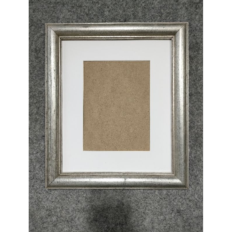 S.A.Frame | Bingkai Foto/Pigura Kayu Silver Profil Bercak 10R/8R 6R/4R
