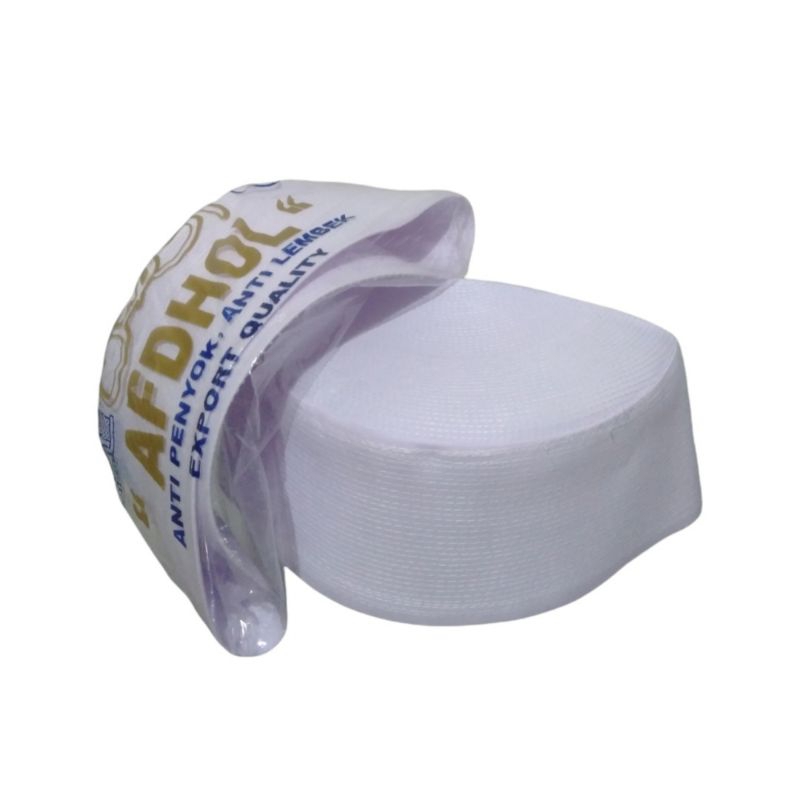 peci putih polos peci haji