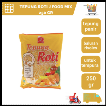 

TEPUNG ROTI J FOOD MIX 250 GR / TEPUNG PANIR KASAR