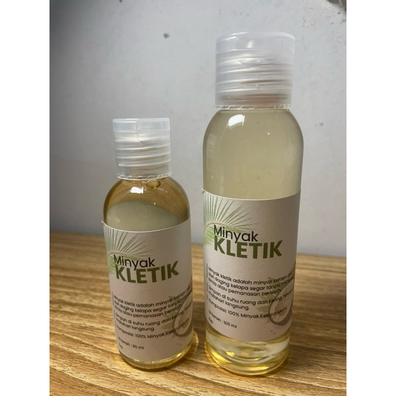 

Minyak Kelapa MURAH Kletik letik 100ml dan 60ml