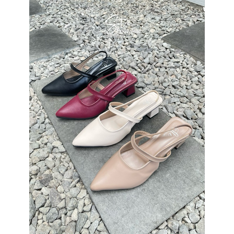 Ste Footwear - Rene sandal heels 5 cm  pantofel heels wanita