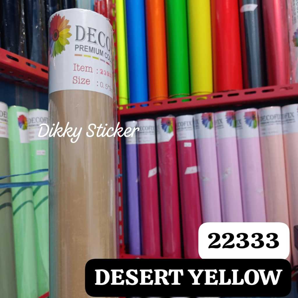 SKOTLET/VYNIL COLOR PREMIUM/STICKER PASTEL DECOFIX DESSERT YELLOW KODE 22333