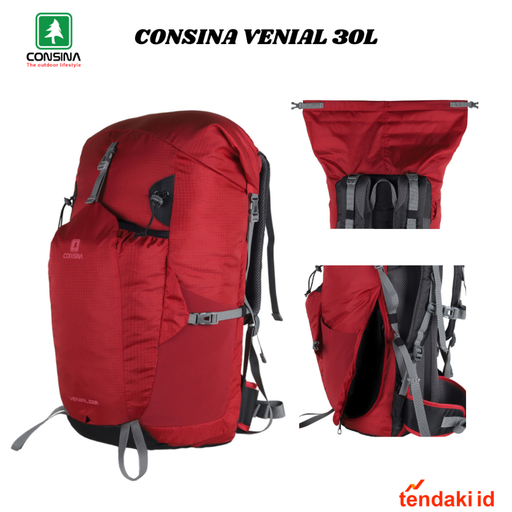 CONSINA VENIAL 30L RANSEL GUNUNG TRAVEL Tas Punggung Ransel Consina