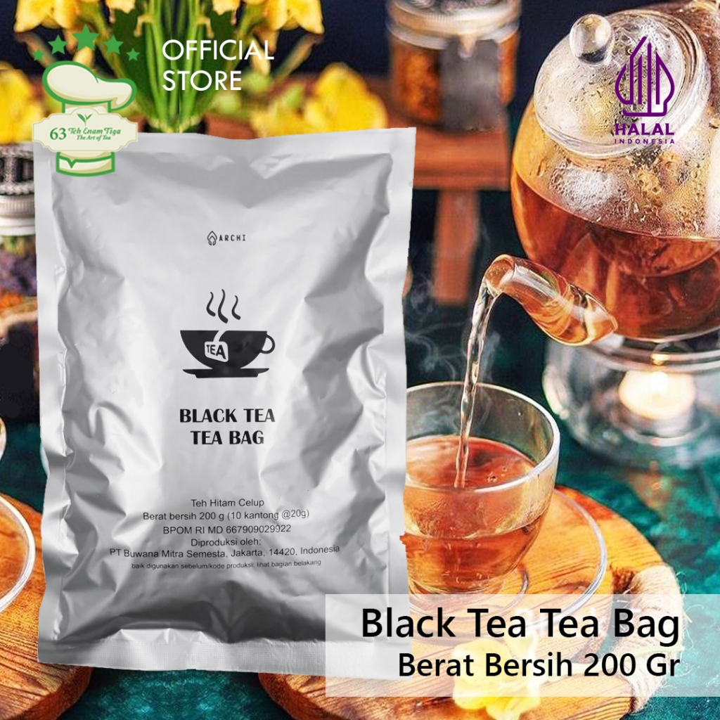 

Teh 63 - ARCHI Black Tea Tea Bag (20gr x 10pcs) - Food Service