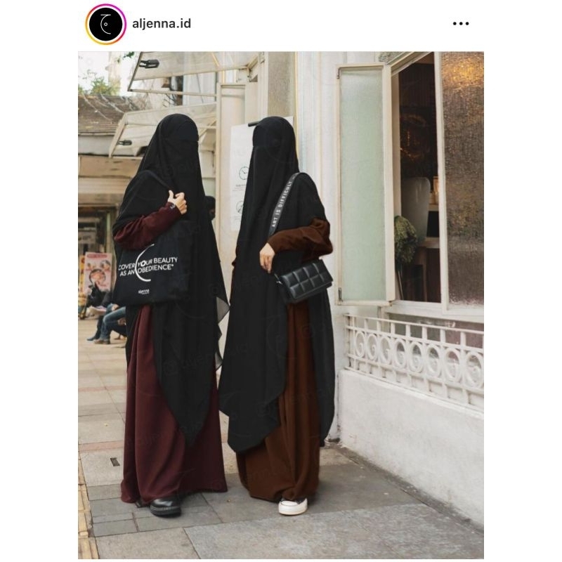 FK DOUBLE LAYER long aljenna chiffon arab PL terawat