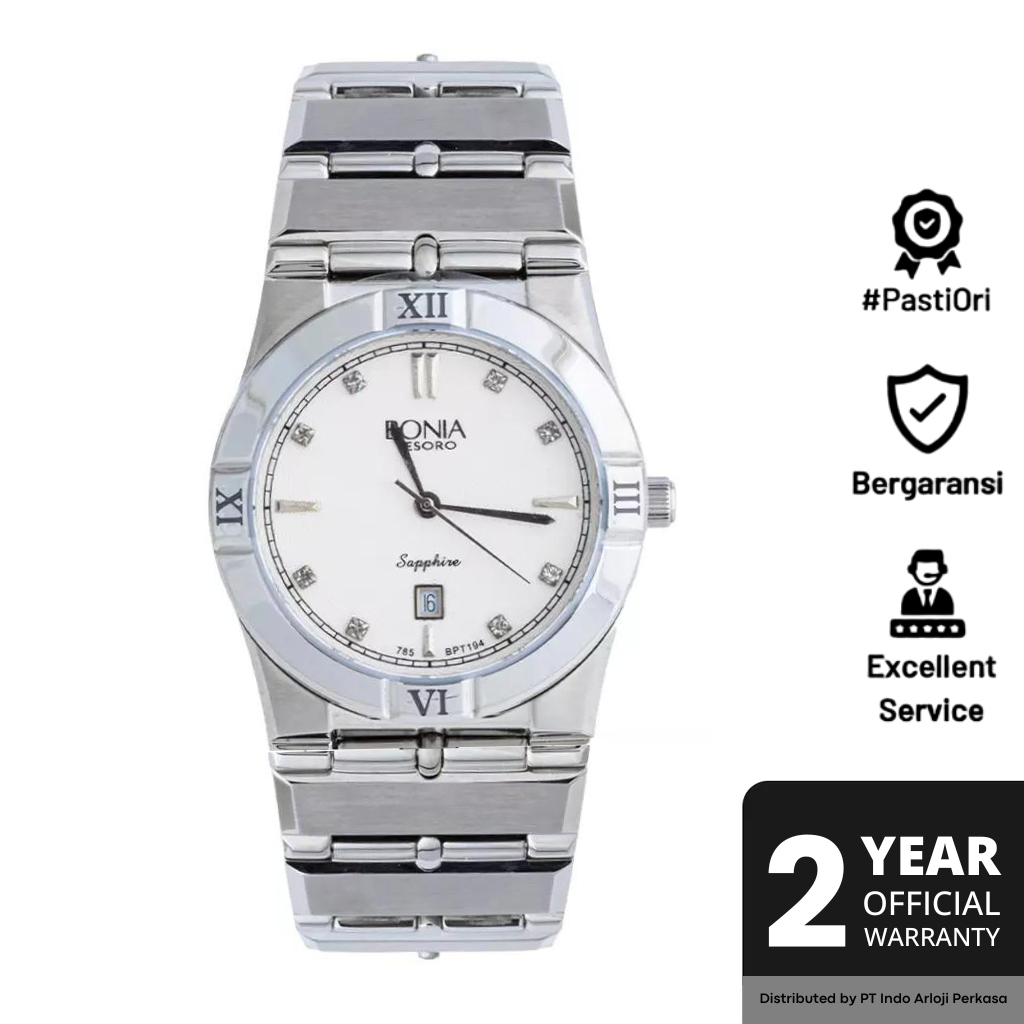 Jam Tangan Wanita Bonia Premium Analog BPT194-2312 Stainless Steel Silver Original