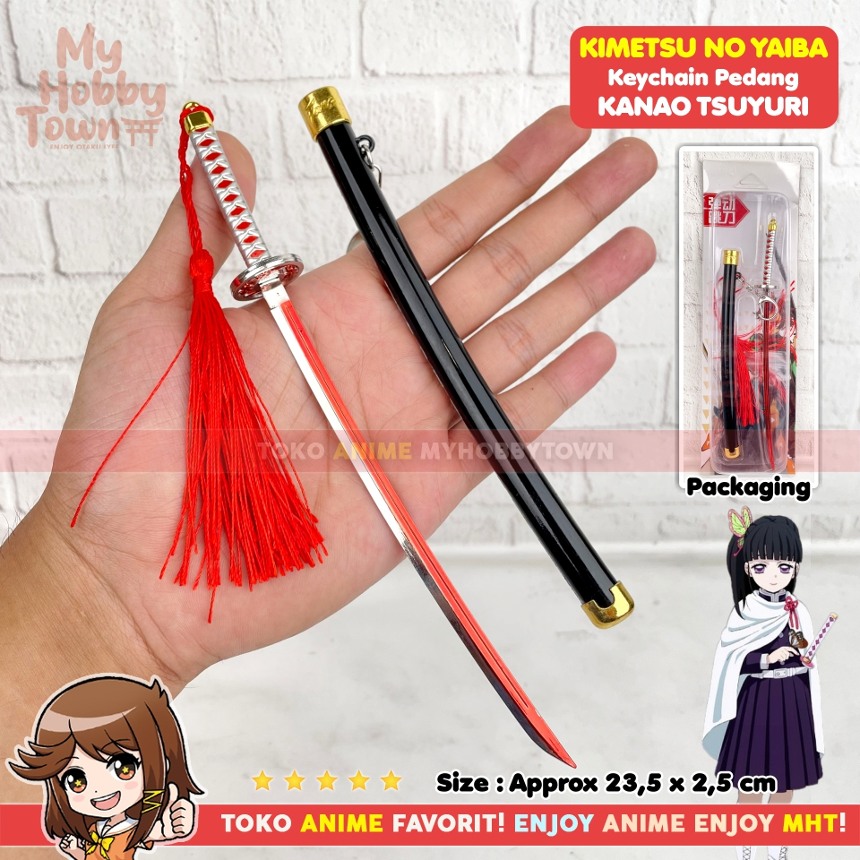 Gantungan Kunci Anime Kimetsu no Yaiba Pedang Kanao Tsuyuri Nichirin