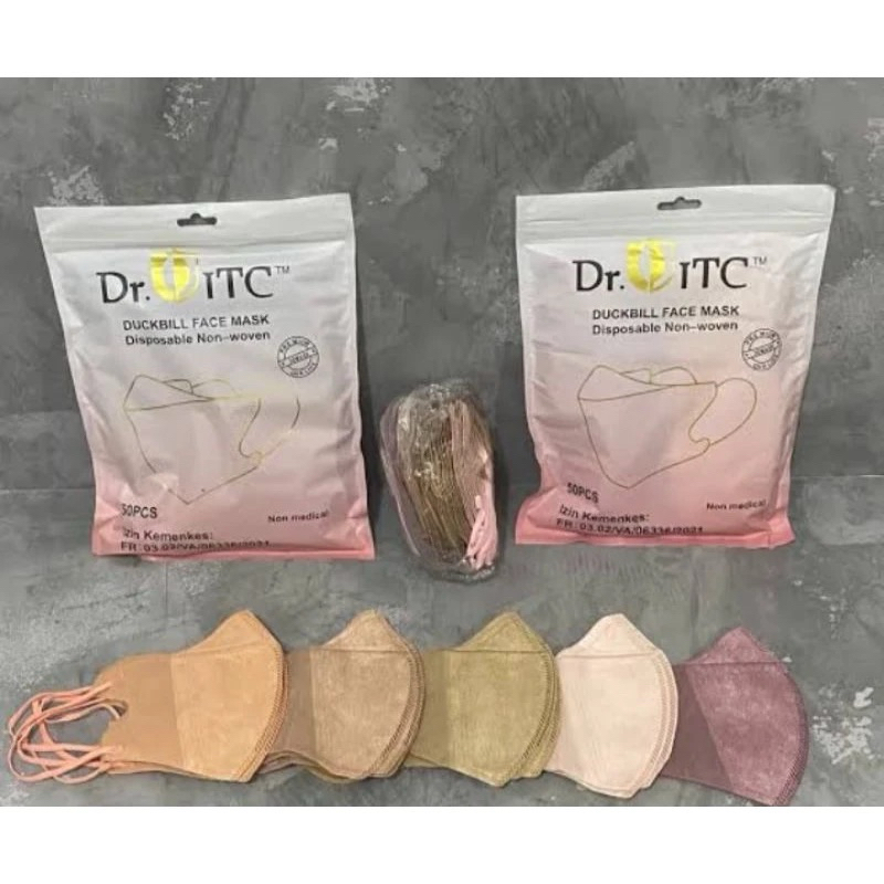 (PROMO) MASKER DUCKBILL DR ITC ISI 50PCS
