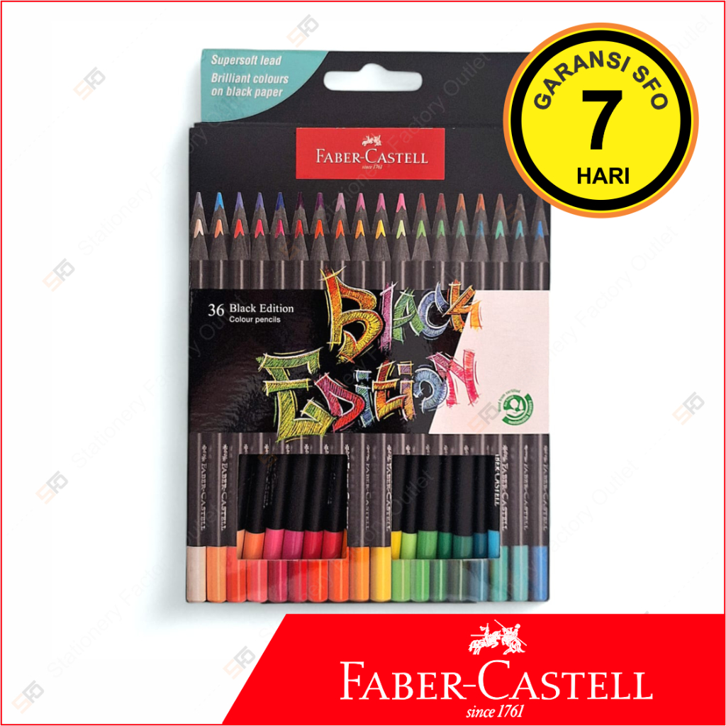 

Pensil Warna Faber Castell isi 36 - Black Edition - SFO Semarang Official