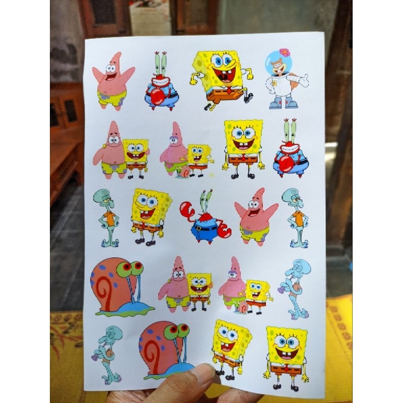 

Stiker SpongeBob 1 Lembar 16cm×23cm