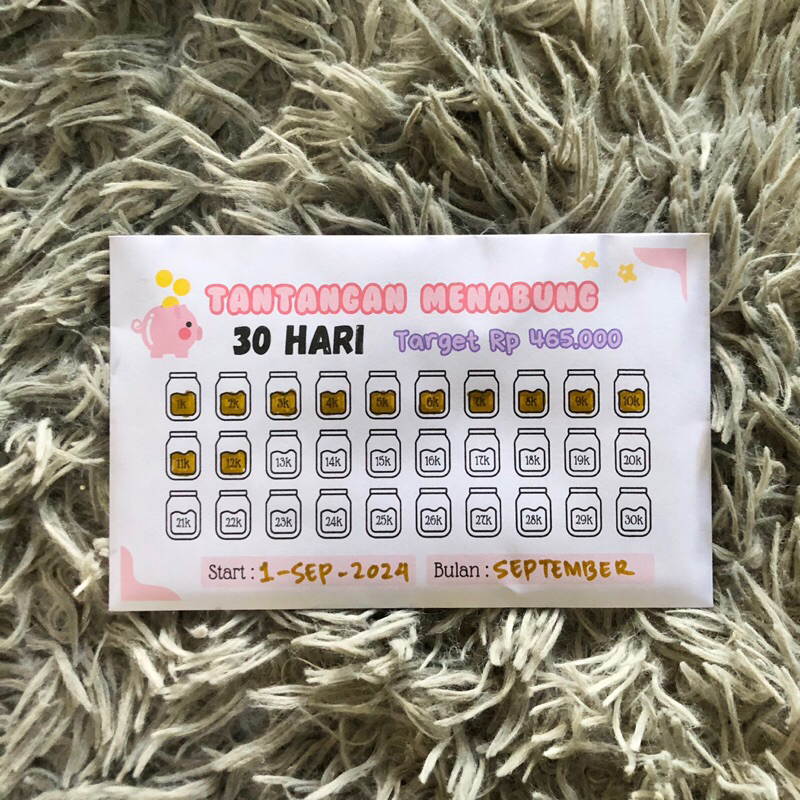 

amplop menabung 30 & 31 hari by skinada