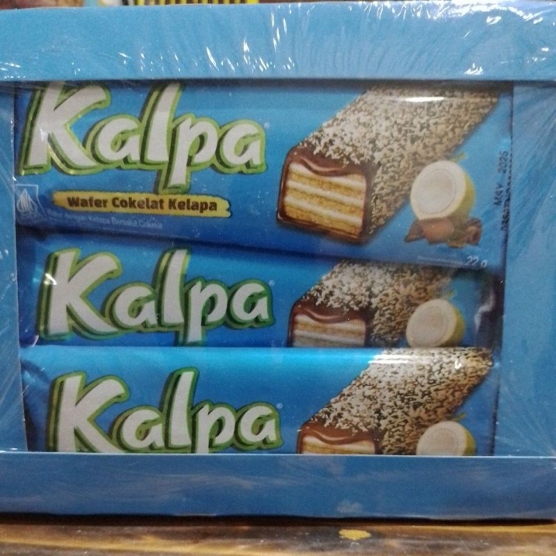 

Kalpa wafer kelapa salut coklat 1box