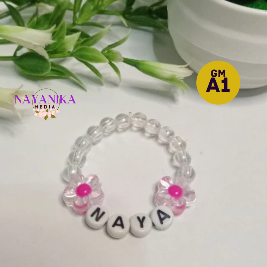 Gelang Manik Custom Nama
