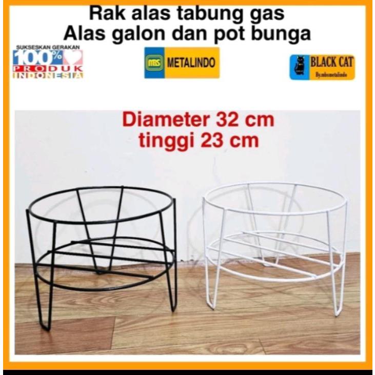 RAK GAS / ALAS GALON / ALAS POT BUNGA BESI