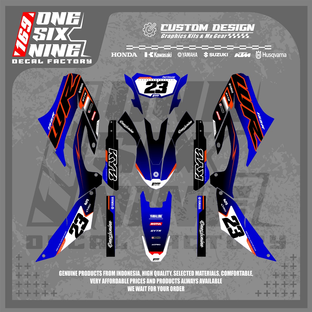 Decal Yamaha wr 155 Design Custom - Decal Full Body Yamaha Wr 155