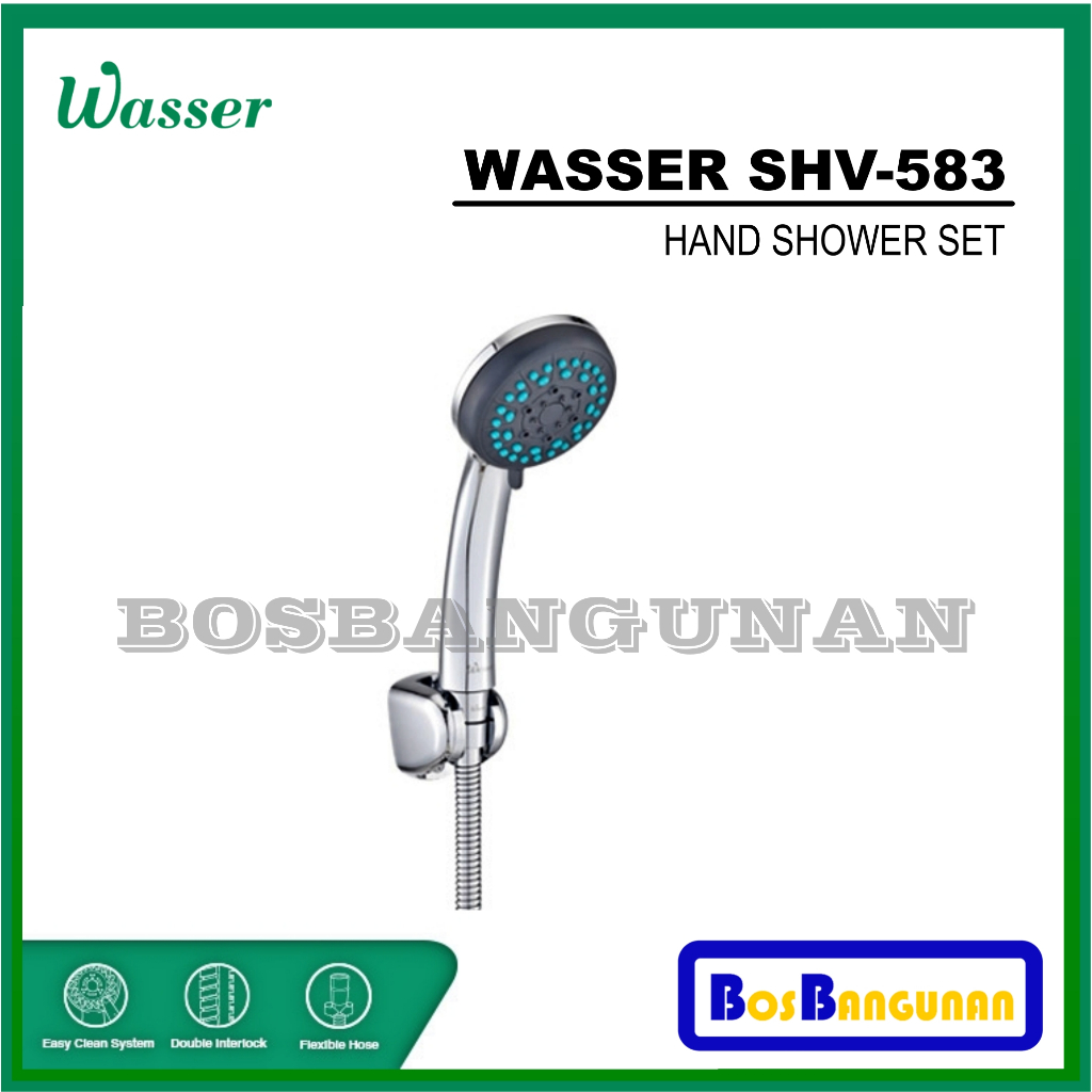 Shower Set WASSER SHV-583 / Kepala Shower Set / Hand Shower WASSER SHV 583 / WASSER Hand Shower Set