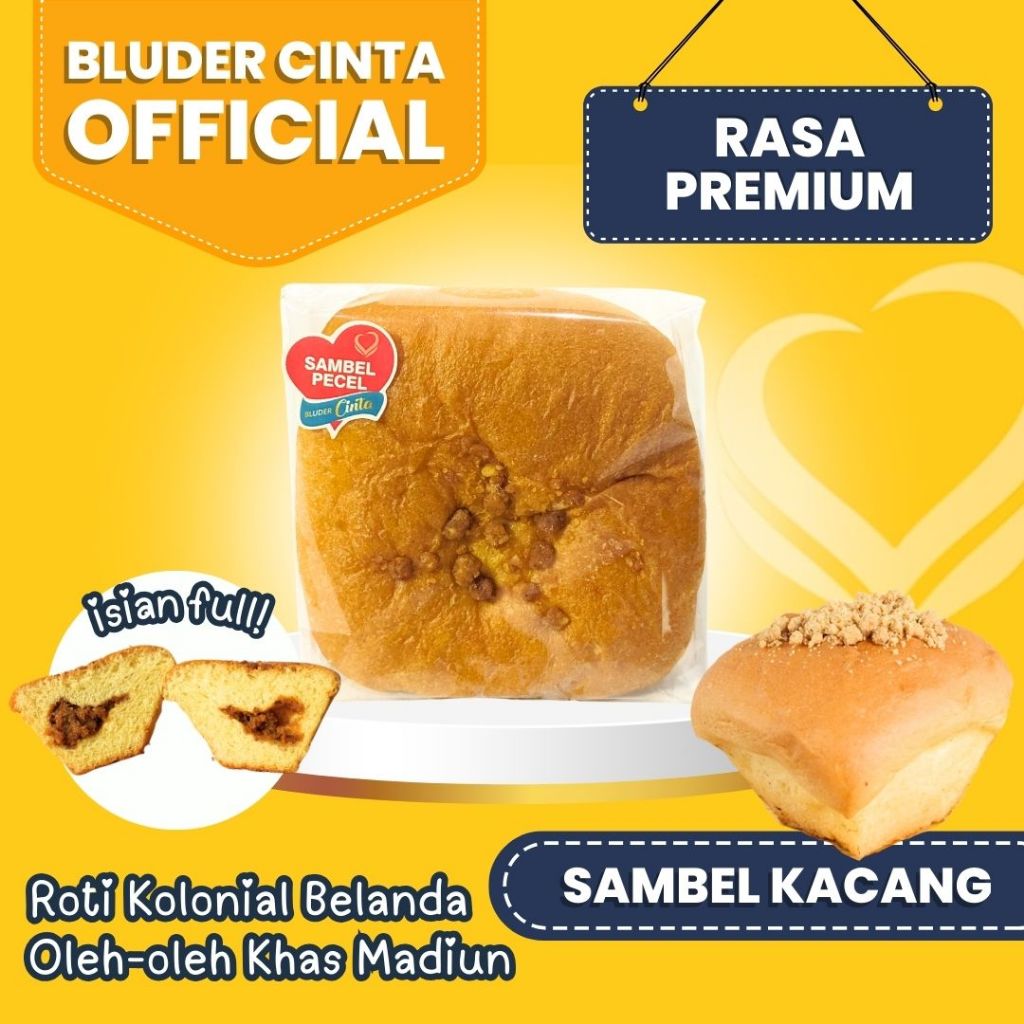 

Rasa SAMBEL PECEL Roti Bluder - Oleh-oleh Halal Khas Madiun Asli Halal