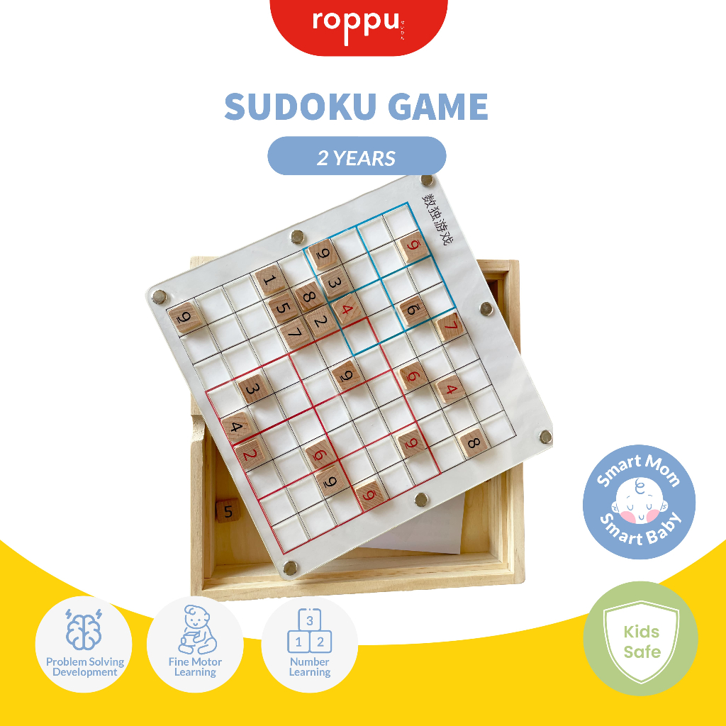 ROPPU Sudoku Game Mainan Edukasi Sudoku Anak