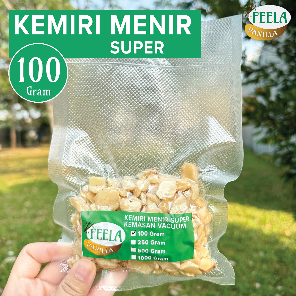 

Kemiri Menir Super 100 Gram Ukuran Besar Kemiri Menir Besar -Fresh NTT