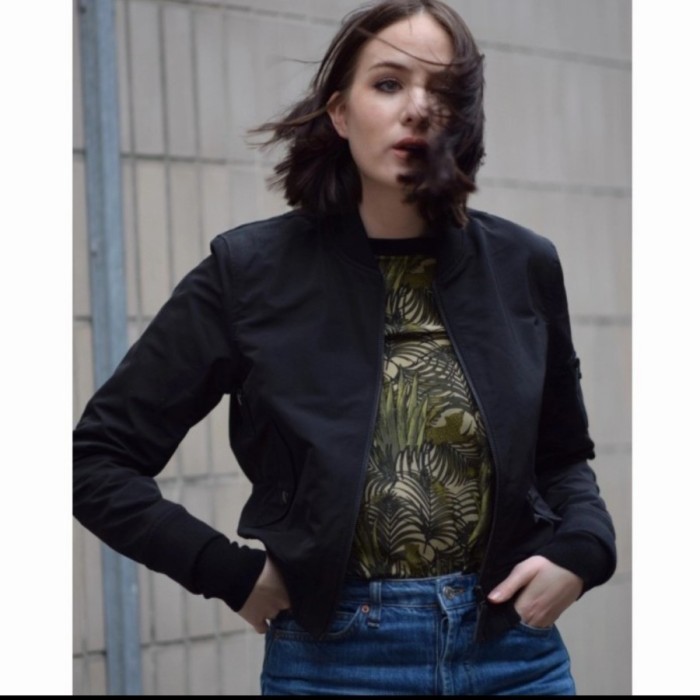 jaket carine roitfield paris x uniqlo MA1 Bomber jacket women casual