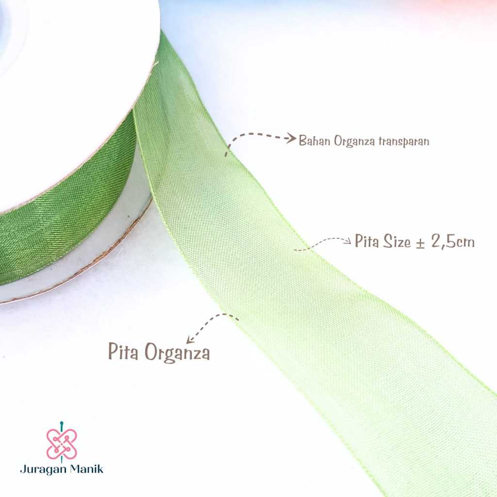 

1roll PITA RIBBON - PITA ORGANZA - PITA ORGANDI POLOS SIZE 2,5CM