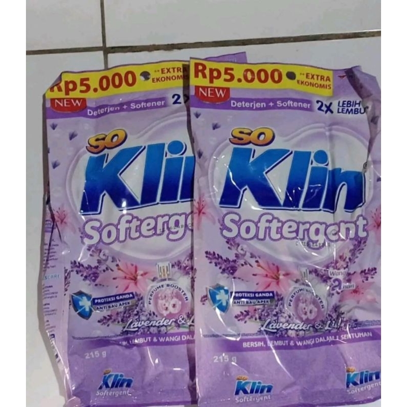 soklin softergent kemasan 5000 an