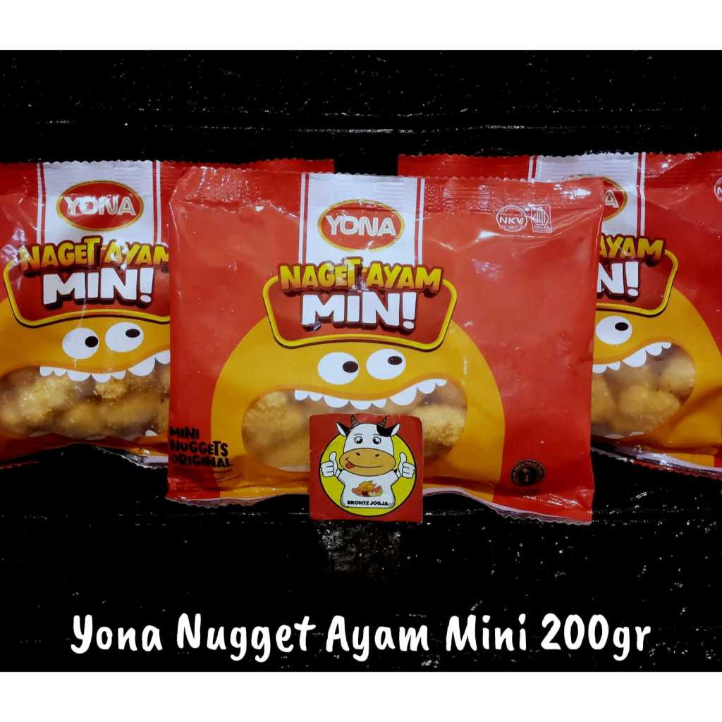 

YONA NUGGET MINI 200GR RASA ORIGINAL FREE MINYAK GORENG CUP 220ML-FROZEN FOOD-BRONTZ JOGJA