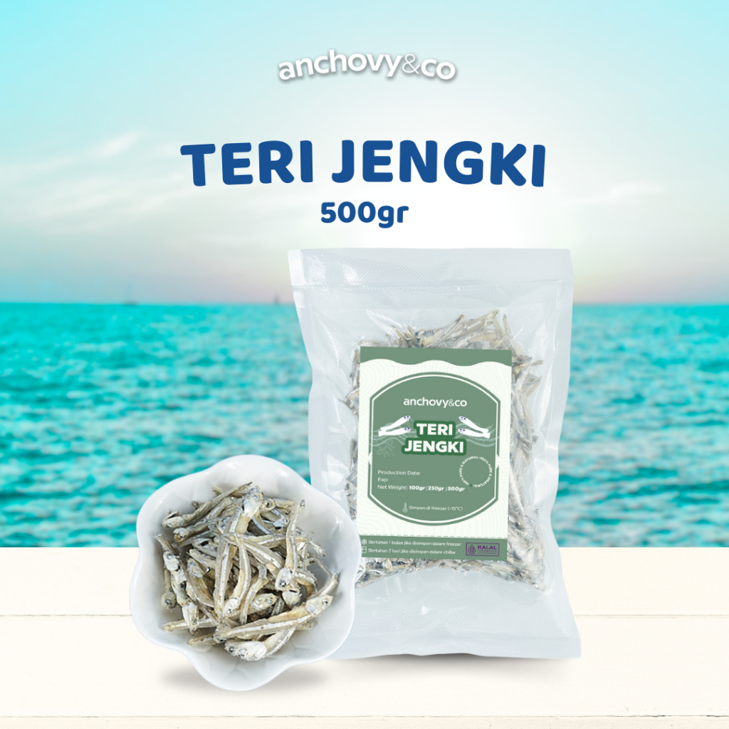 

Ikan Asin Teri Jengki 500gram | Anchovyandco