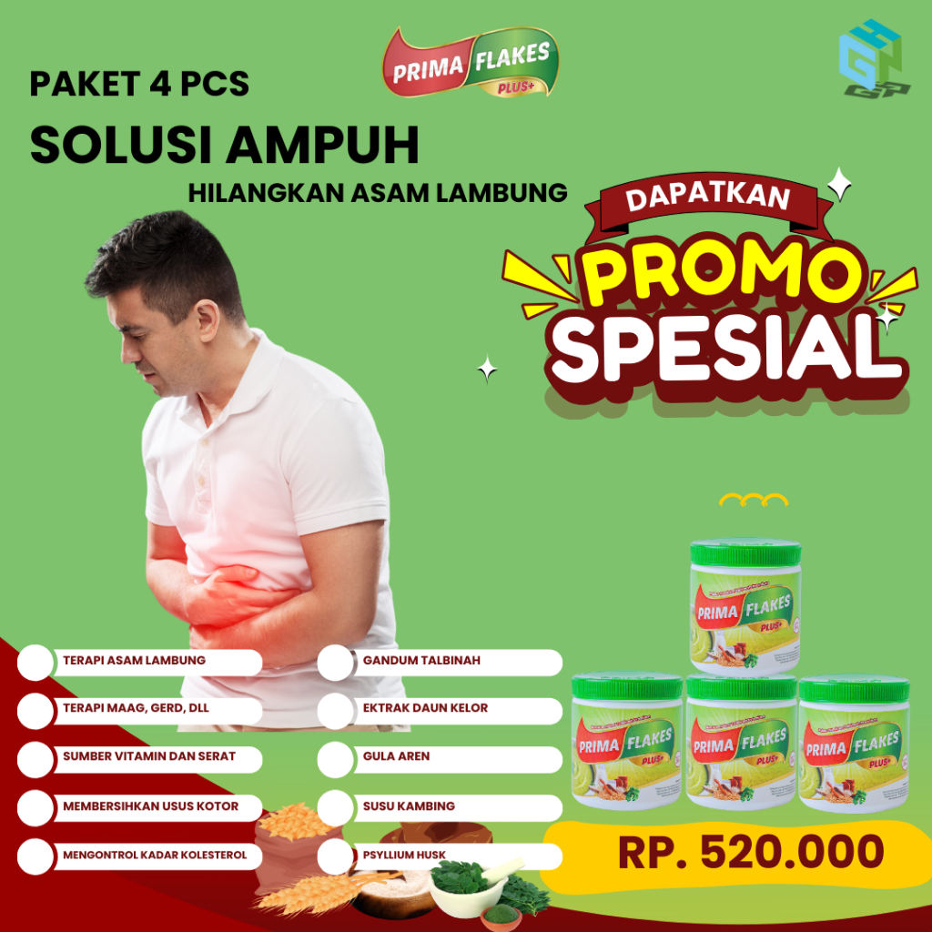 

Paket 4 Primaflakes makanan sereal gandum talbinah bantu untu Atasi Gerd, Asam Lambung, gerd kronis, maag, penuhi serat harian Membantu kesehatan sistem pencernaan Kontrol Tekanan darah sudah tersertifikasi halal BPOM