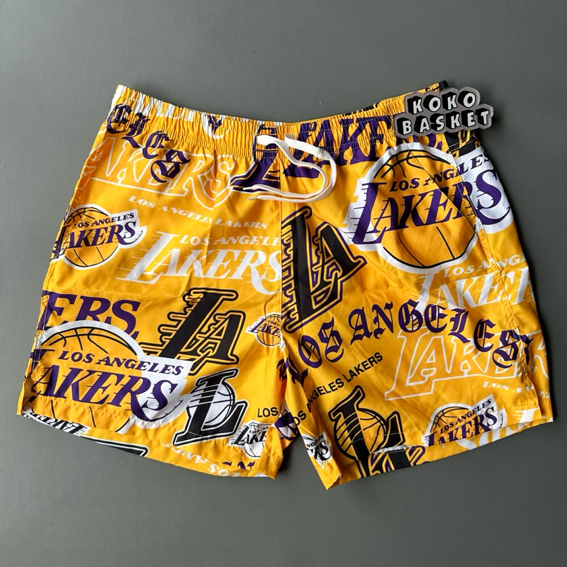 LA Lakers Graffiti Woven Short | Celana Basket
