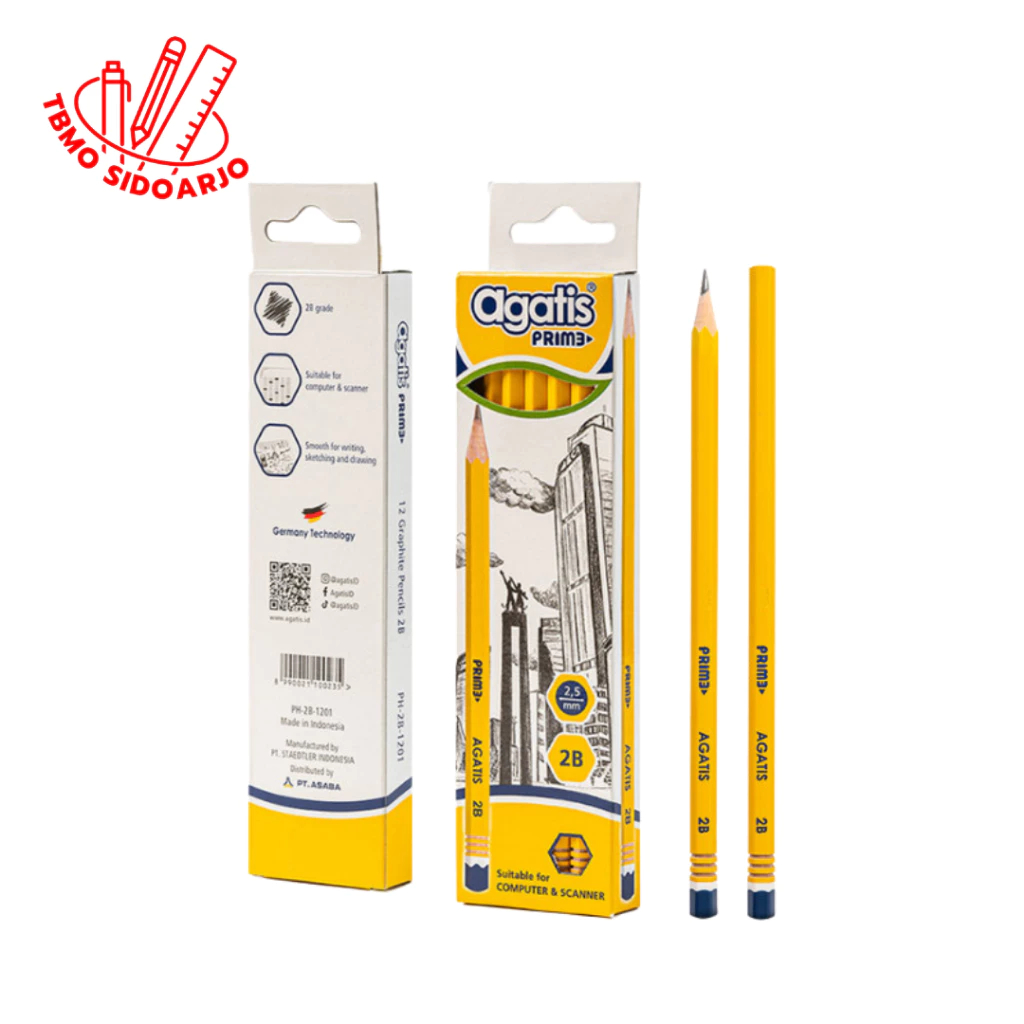 

Pensil 2B Agatis Prime Wood Per Pack Isi 12 pcs
