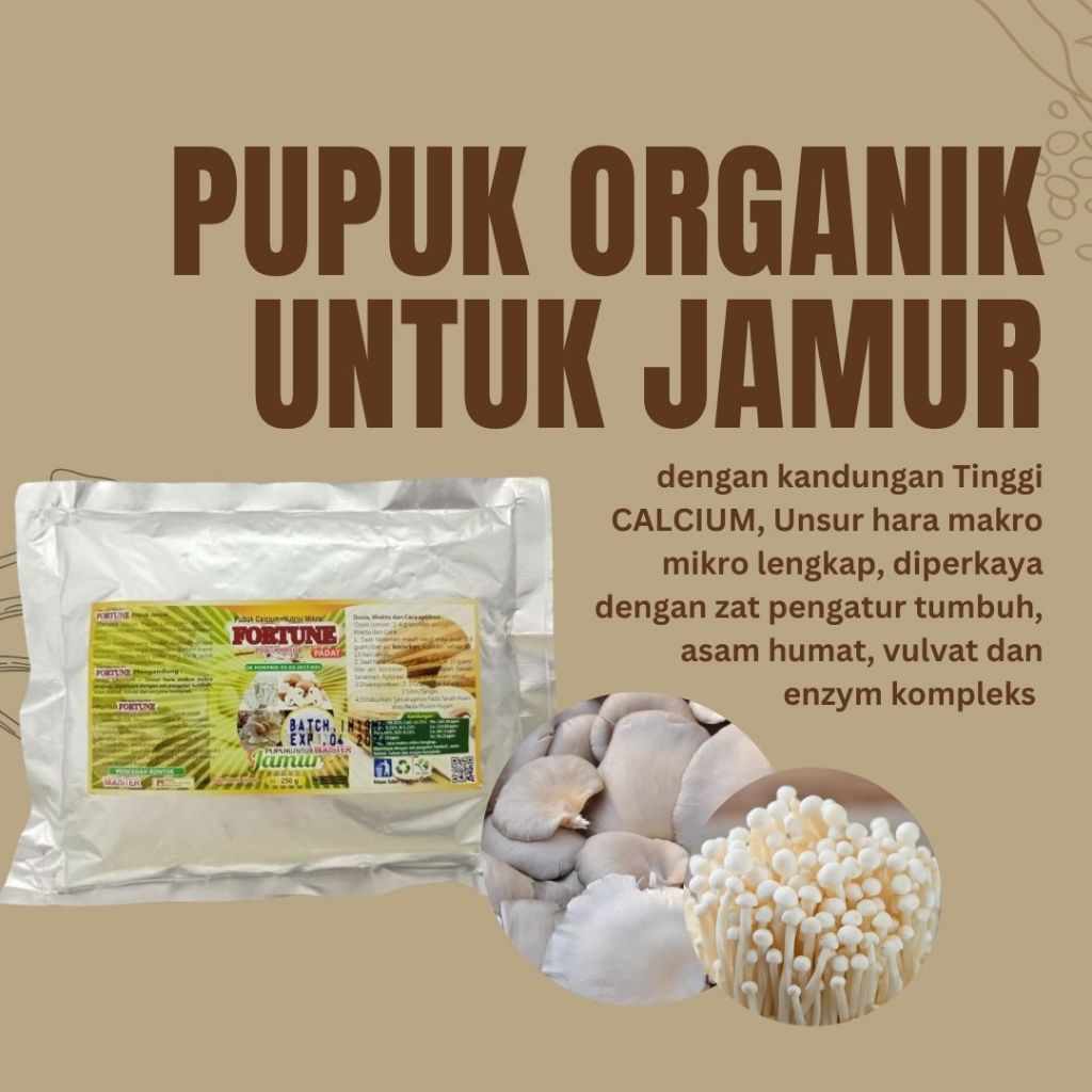Pupuk Organik Booster Nutrisi Jamur Tiram, Pupuk Jamur Tiram Putih