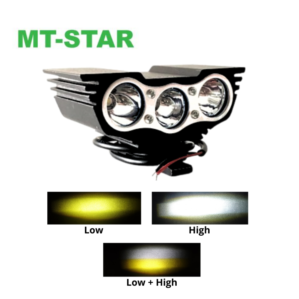 【MT STAR】 Lampu Tembak Sorot LED Owl Mini Cree 3 Mata 30 Watt 12V-80V MT Star