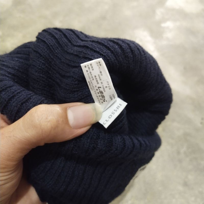 Beanie hat Harris tweed second branded preloved original