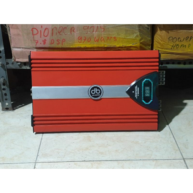 power amplifier mobil 4channel mosfet 8000watts DB AUDIO DB8000.4 second bekas normal siap pakai no 