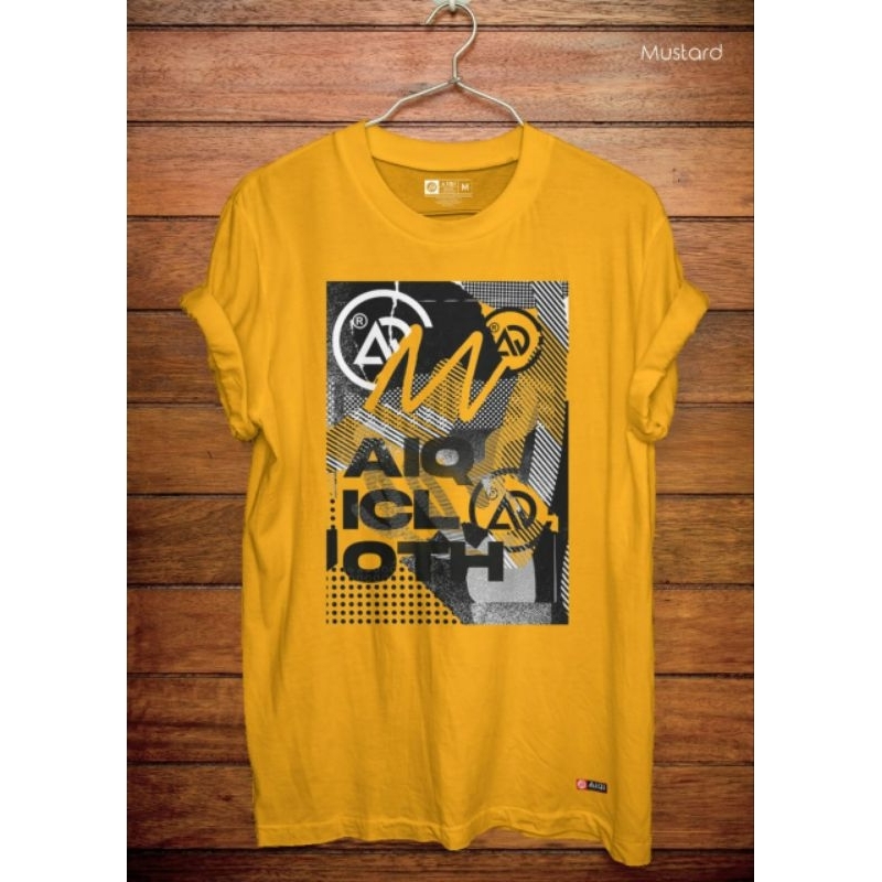 TSHIRT AIQI CLOTHING - Motif Aiqi Beige