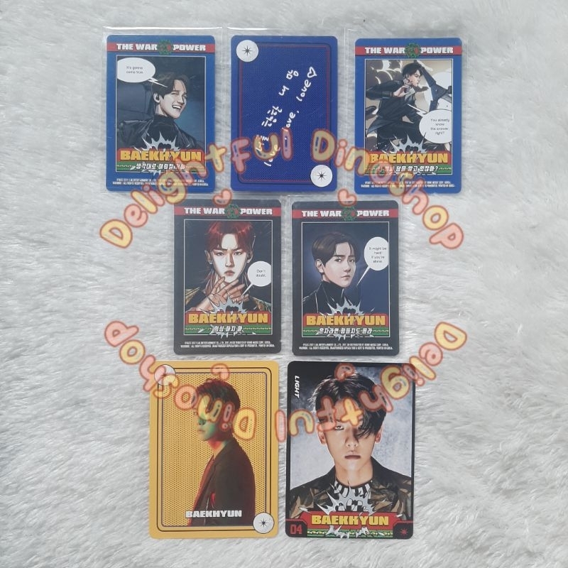 (READY STOCK) EXO BAEKHYUN POWER CARD SOLUTION + MATCHING GAME CARD PHOTOCARD PC SET