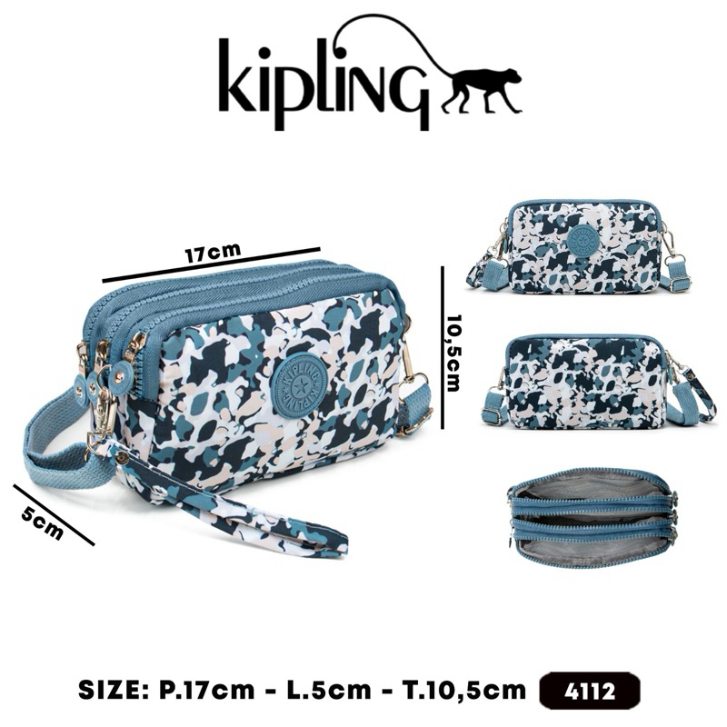 Tas Dompet Motif Brand KIPLING Original Sisa Ekspor