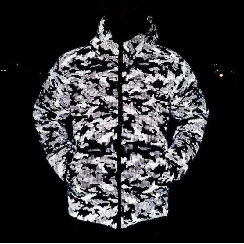 puffer camo reflektif navy outfirm indo #menyalasaatterkenaflash #puffer #puffermenyal #jaket #jaket
