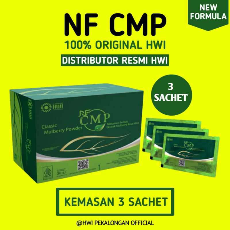 Nf Cmp Classic Mulberry Powder / Cmp Hwi / Cmp Hwi Original 100% Eceran Isi 3 Sachet