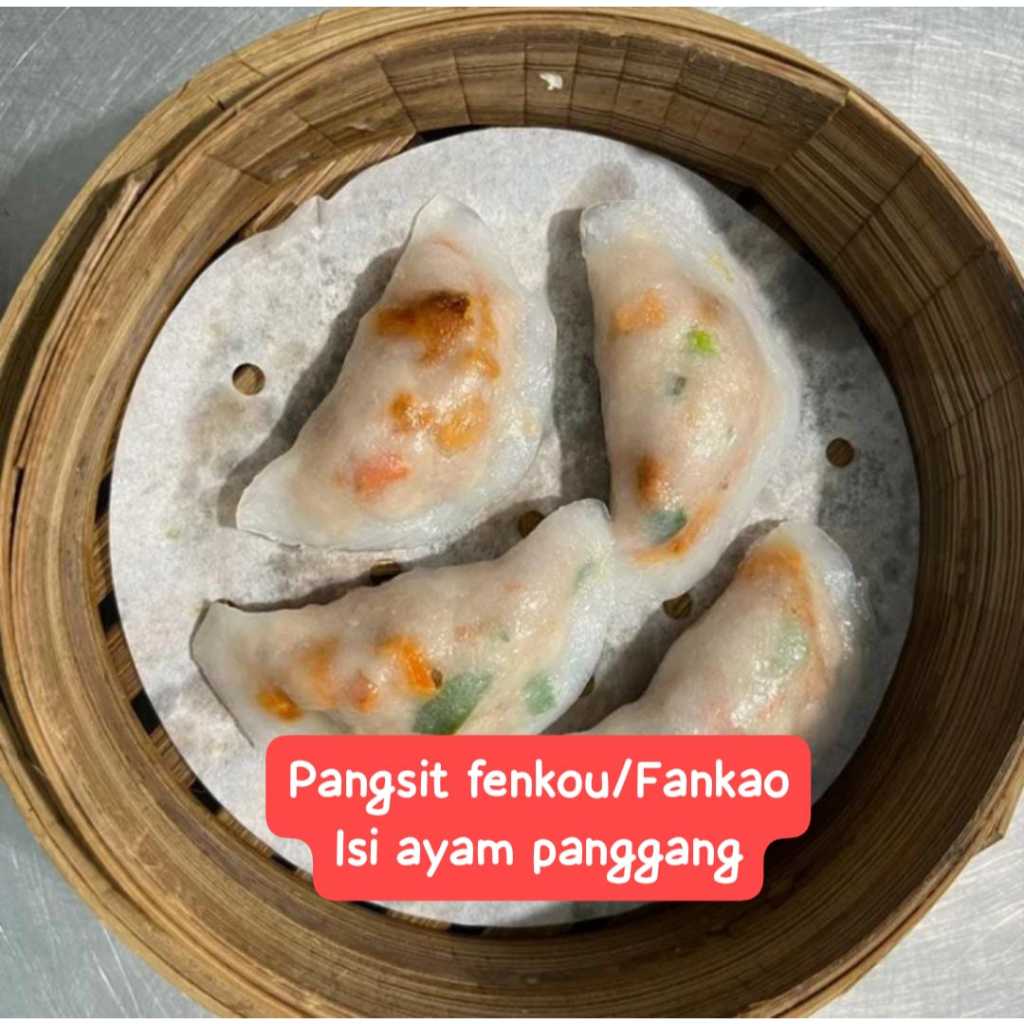 

PANGSIT FENKOU / FANKAO AYAM PANGGANG Frozen Food Chicken Vegetables Halal Dimsum Kukus