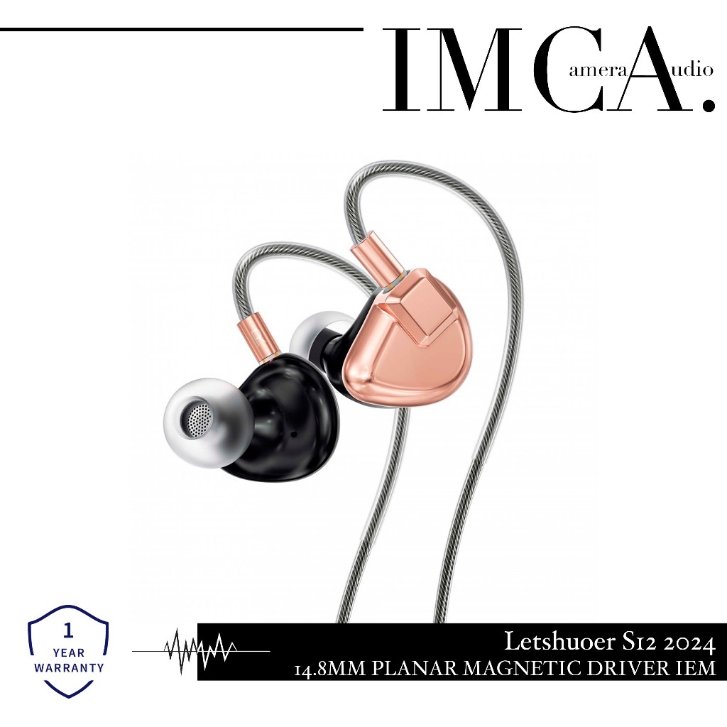 Letshuoer S12 2024 14.8mm Planar Magnetic Driver Im Ear Monitor IEM Earphone